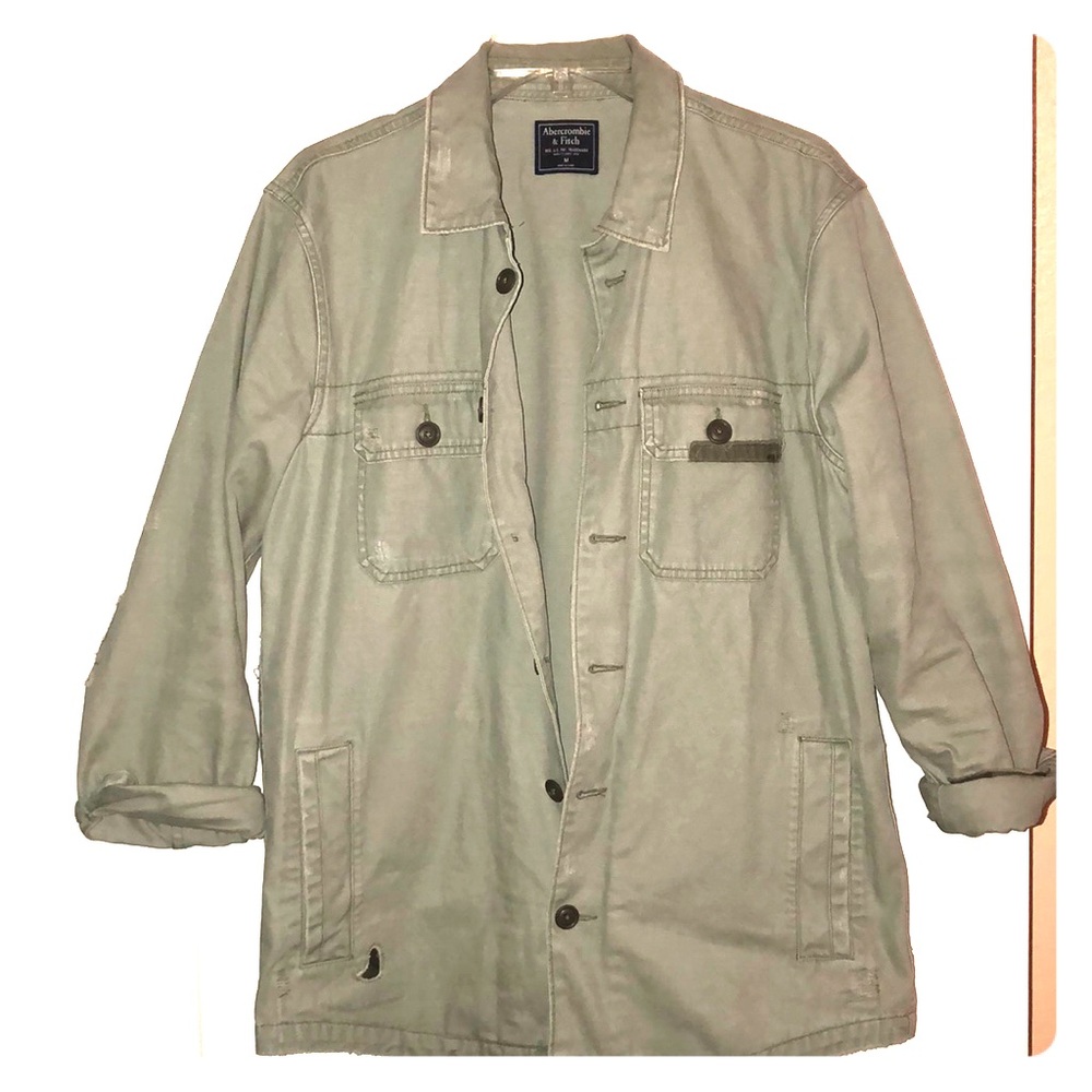 Abercrombie & Fitch Mens distressed jacket